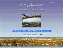 Tablet Screenshot of cafe-griessbach.de